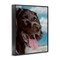 Stupell Industries Happy Face Dog & Clouds Framed Giclee, design by Mary Sparrow